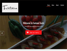 Tablet Screenshot of fontana-sushi.com